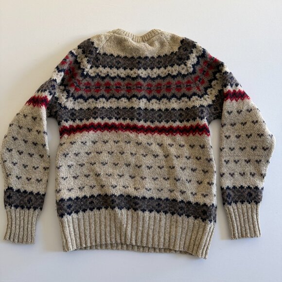 Vintage WOOLRICH Wool Fair Isle Nordic Sweater Small/Medium READ - Picture 2 of 8